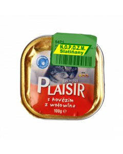 PLAISIR CAT vanička hovězí 100 g